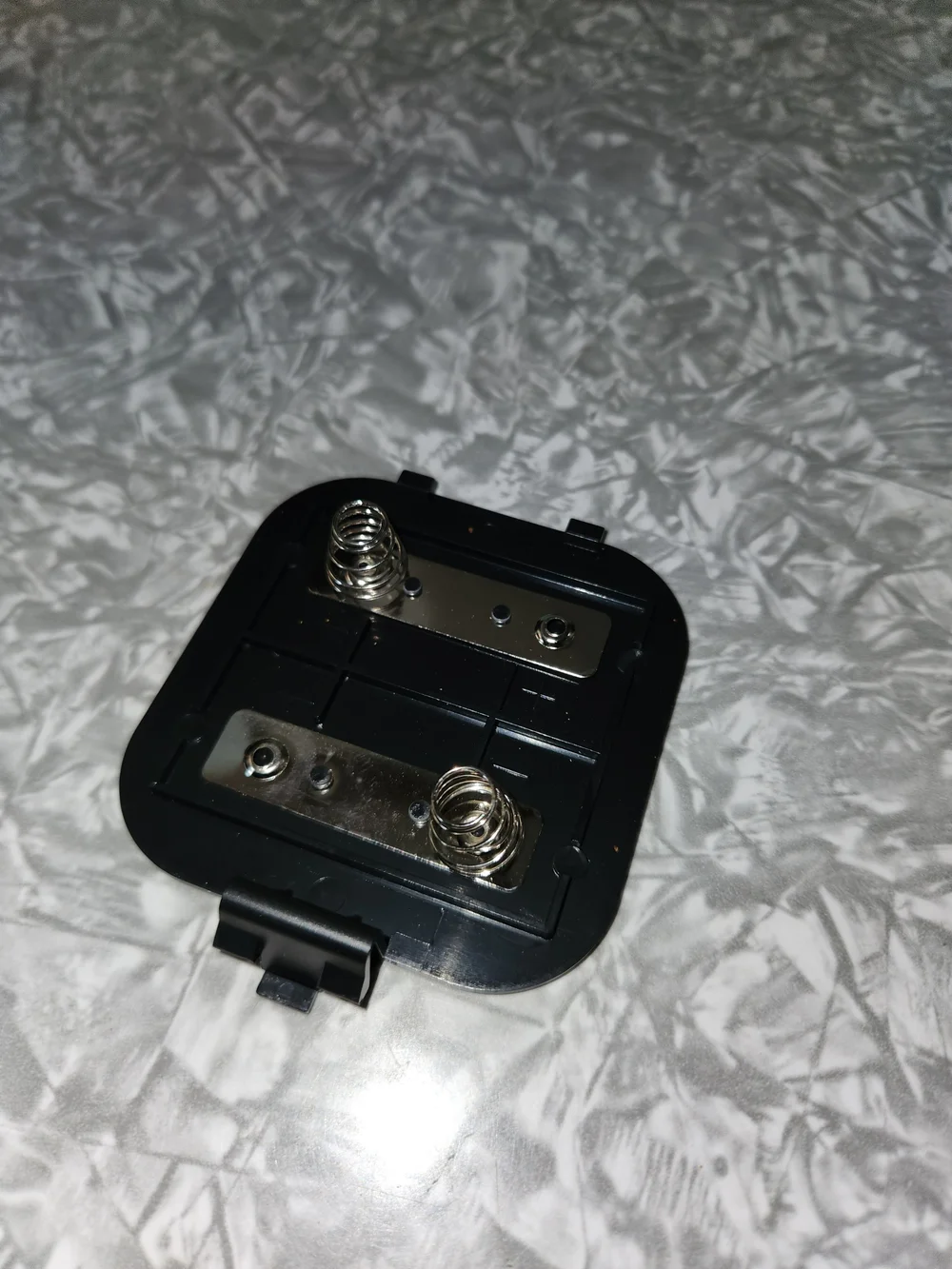 Black Lantern Table Light with Frosted White Shade
